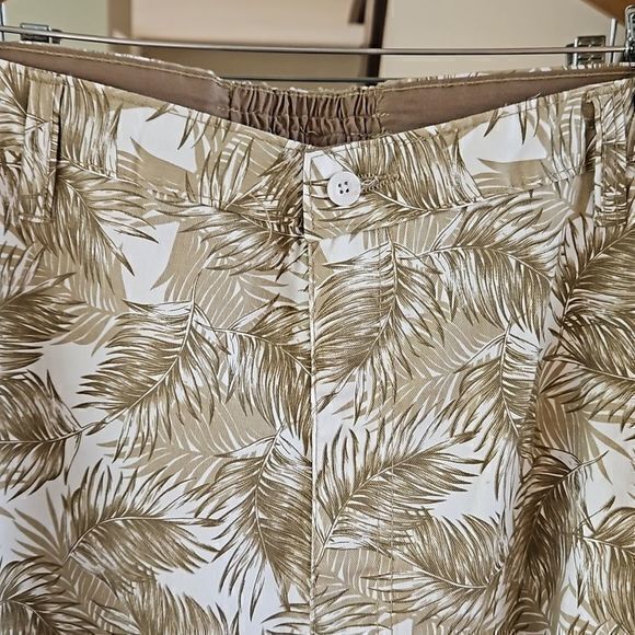 Haband Tri Waist Comfort Men's Palm‎ Leaf Cargo Shorts Sz 40 - Picture 4 of 11